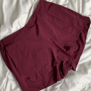 Lululrmon pleated high waist shorts